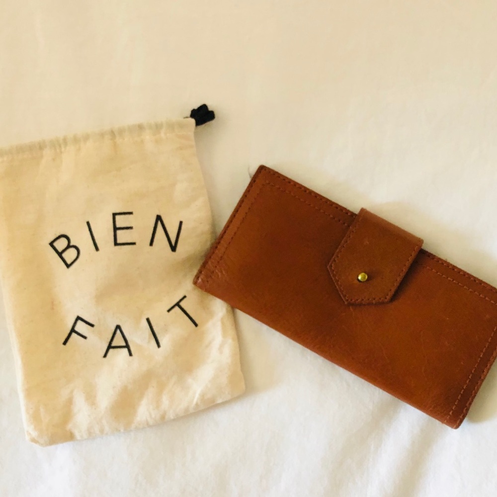 Madewell Post wallet English saddle